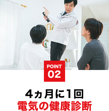 4か月に1回電気の健康診断